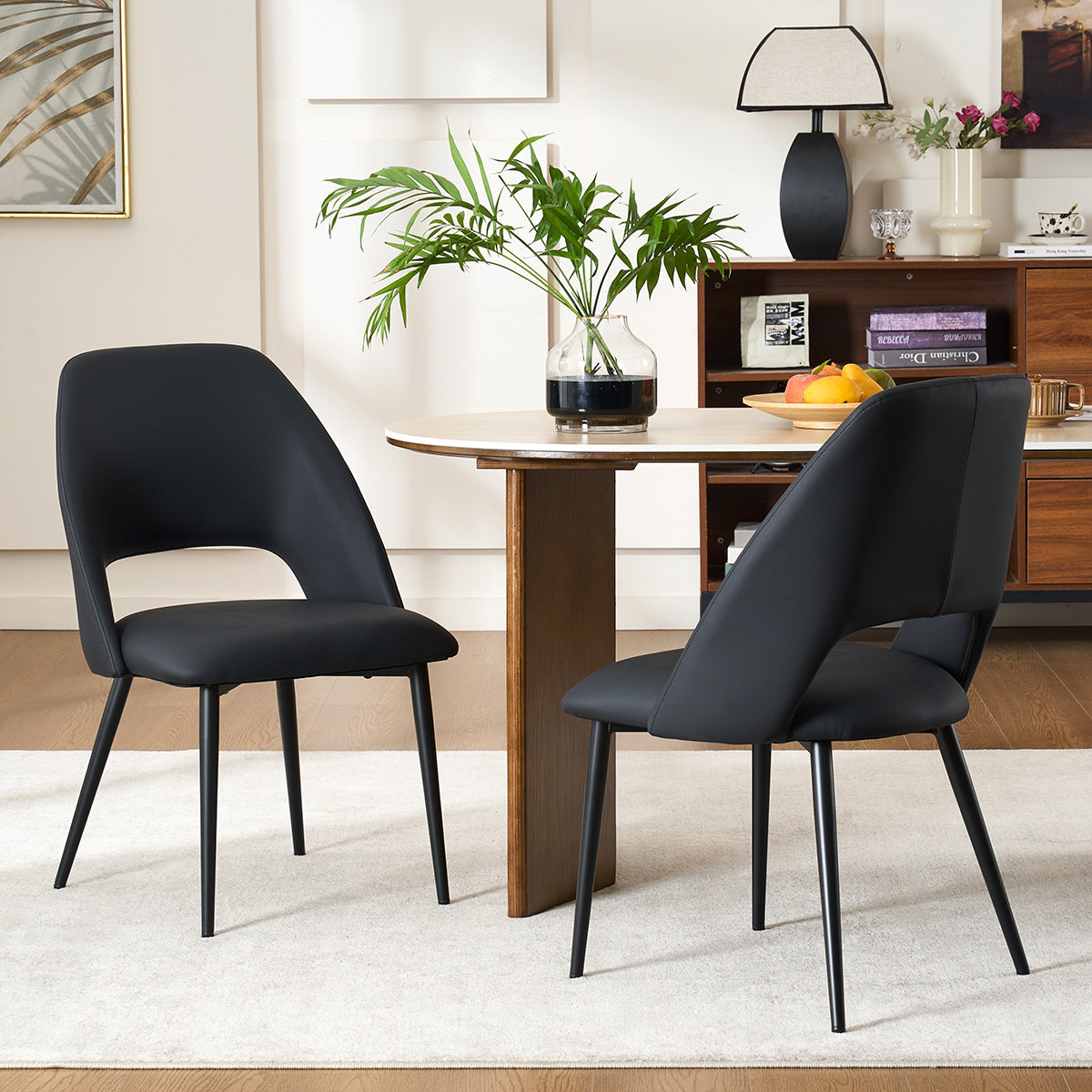 YOUNIKE Dining Chairs Wingback Modern Accent Chair