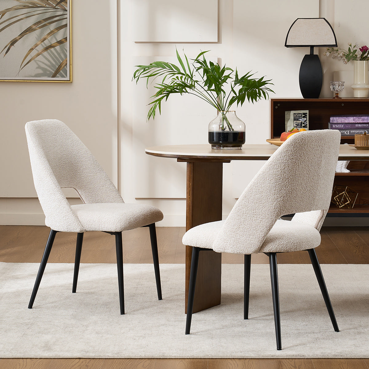 YOUNIKE Dining Chairs Wingback Modern Accent Chair