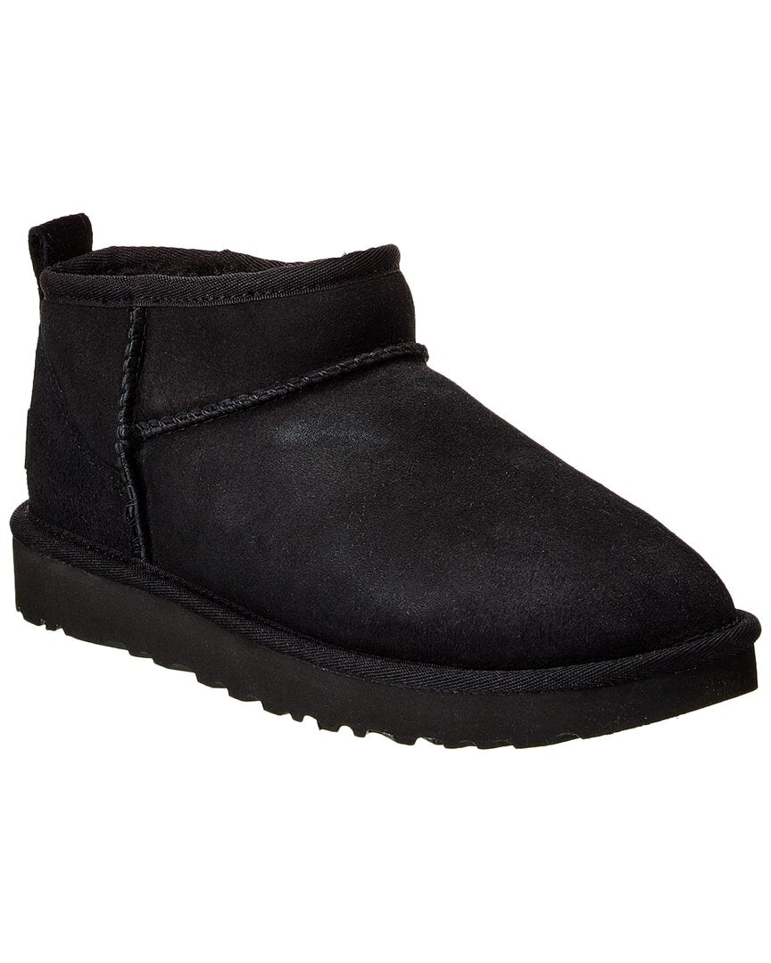 UGG Classic Ultra Mini Suede & Shearling Boot