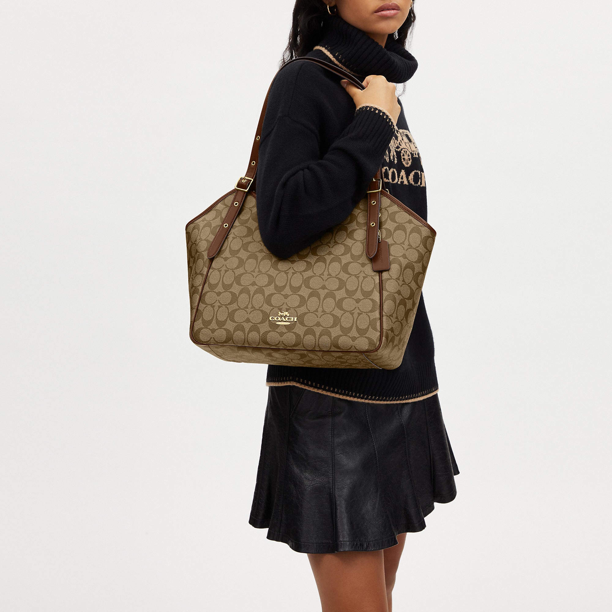 Coach Outlet Meadow Shoulder Bag In Signature Canvas