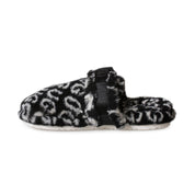 UGG Fluff It Pop Black / White Slippers - Men's