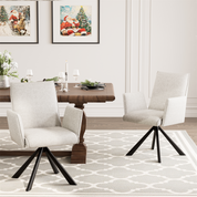 YOUNIKE Dining Chairs Swivel Criss Cross Chair