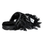 UGG Coquette Mongolian Black Slippers - Women's