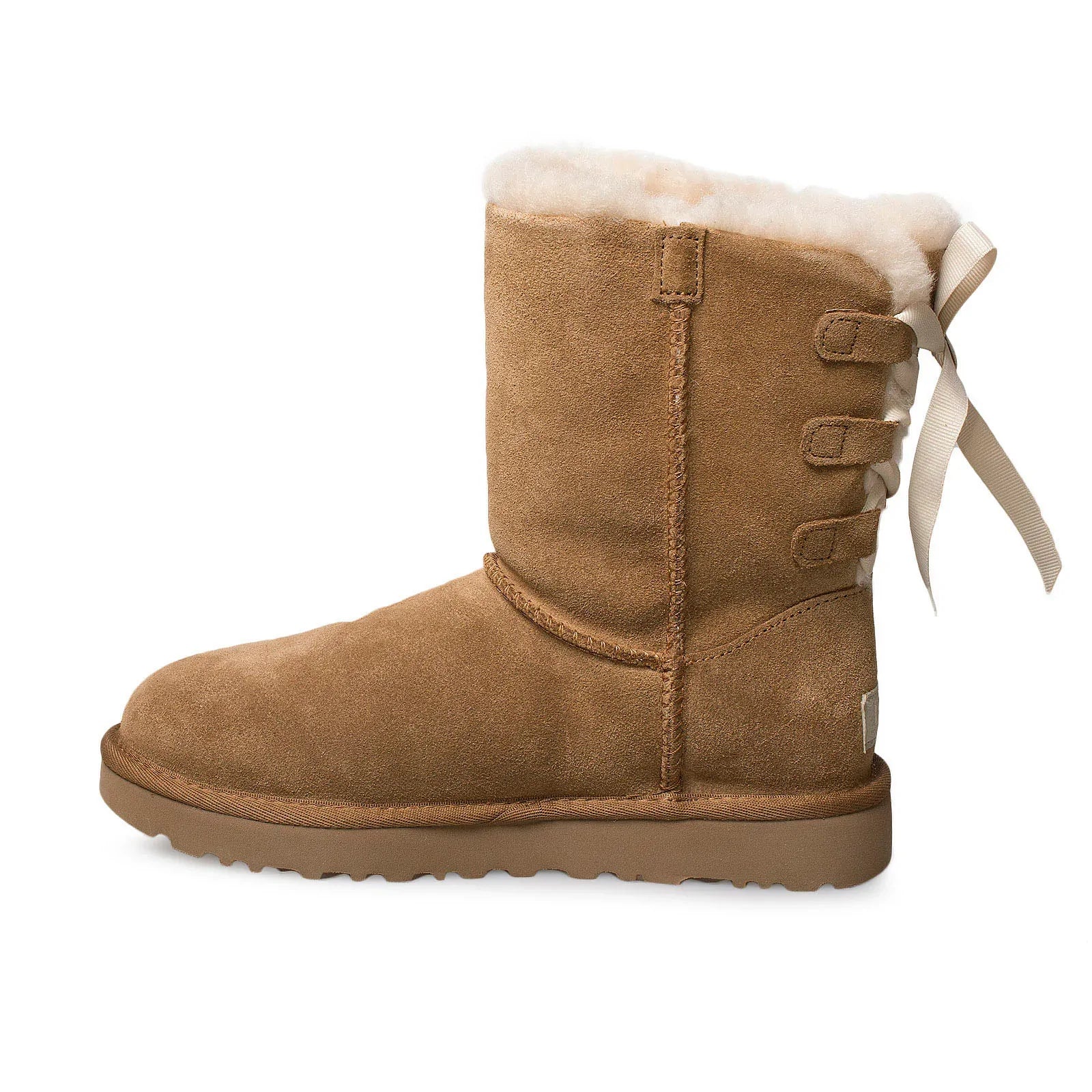 UGG Short Continuity Bow Chestnut Boots - Women's