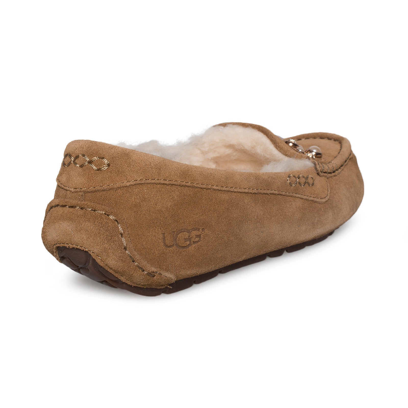 UGG Ansley Bow Brilliant Chestnut Slippers