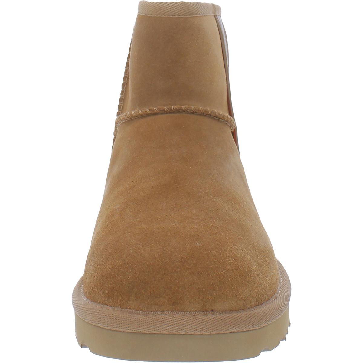 Classic Mini Side Logo I Womens Shearling Ankle Shearling Boots