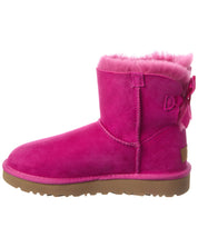 UGG Mini Bailey Bow II Suede & Shearling Boot