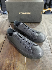 Converse Chuck Taylor All Star Leather Low Top Black Mono 135253C