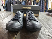 Converse Chuck Taylor All Star Leather Low Top Black Mono 135253C