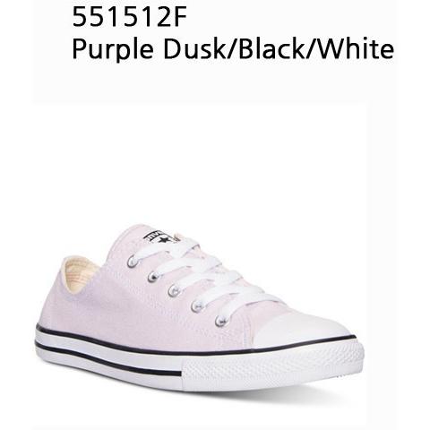 CONVERSE Women'S Chuck Taylor Dainty Casual Sneaker PurpleDusk/Black/White 551512F