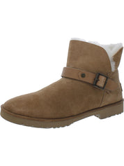 Romely Womens Suede Winter Shearling Boots