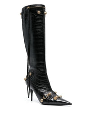 Balenciaga Le Cagole Leather Heel Boots