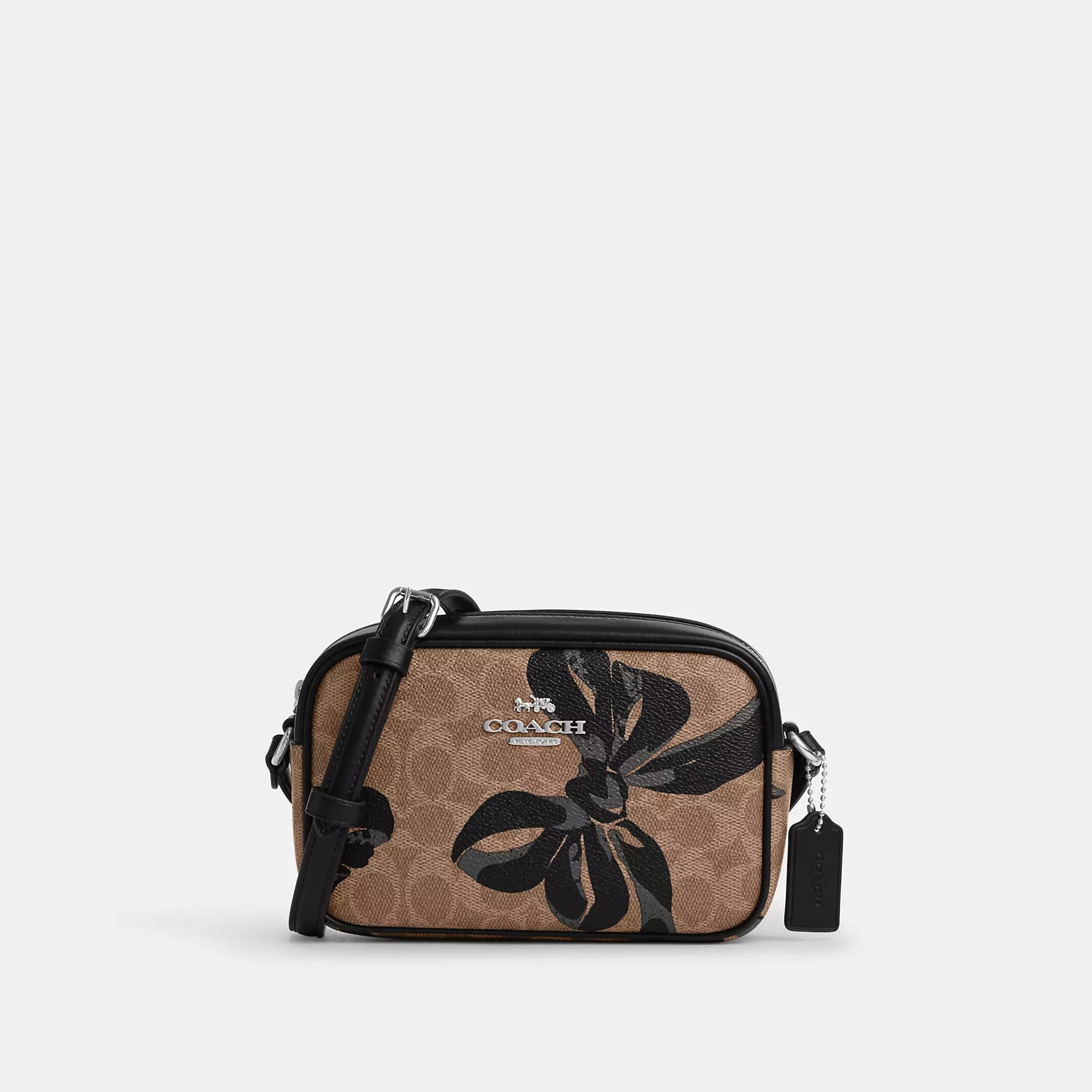 Coach Outlet Mini Jamie Camera Bag In Signature Canvas With Bow Print