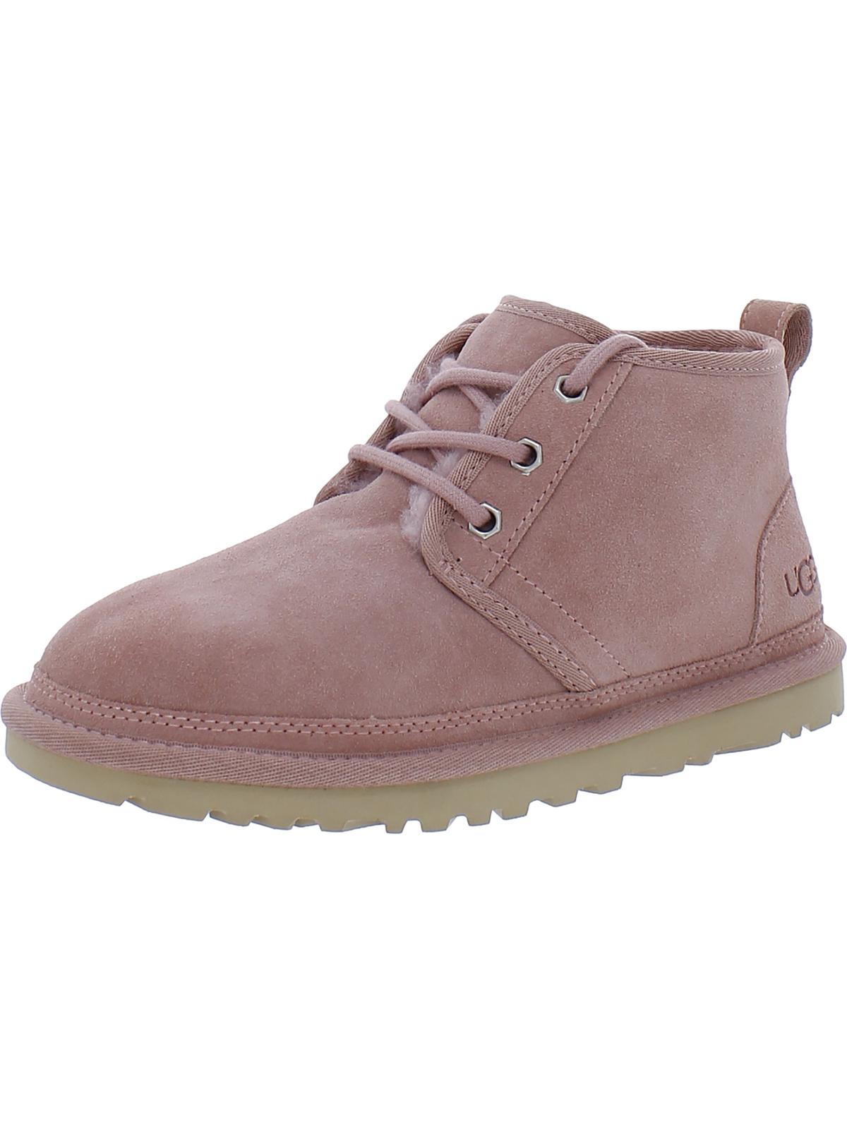 Neumel Womens Suede Shearling Casual Boots