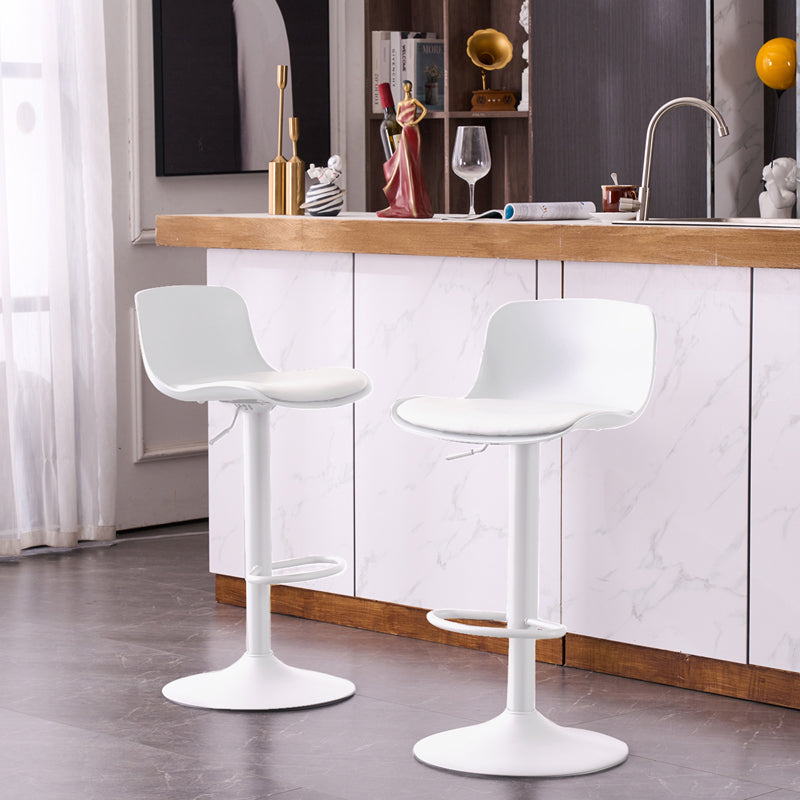 YOUNIKE Bar Stools Modern PU Leather Adjustable Swivel Stools