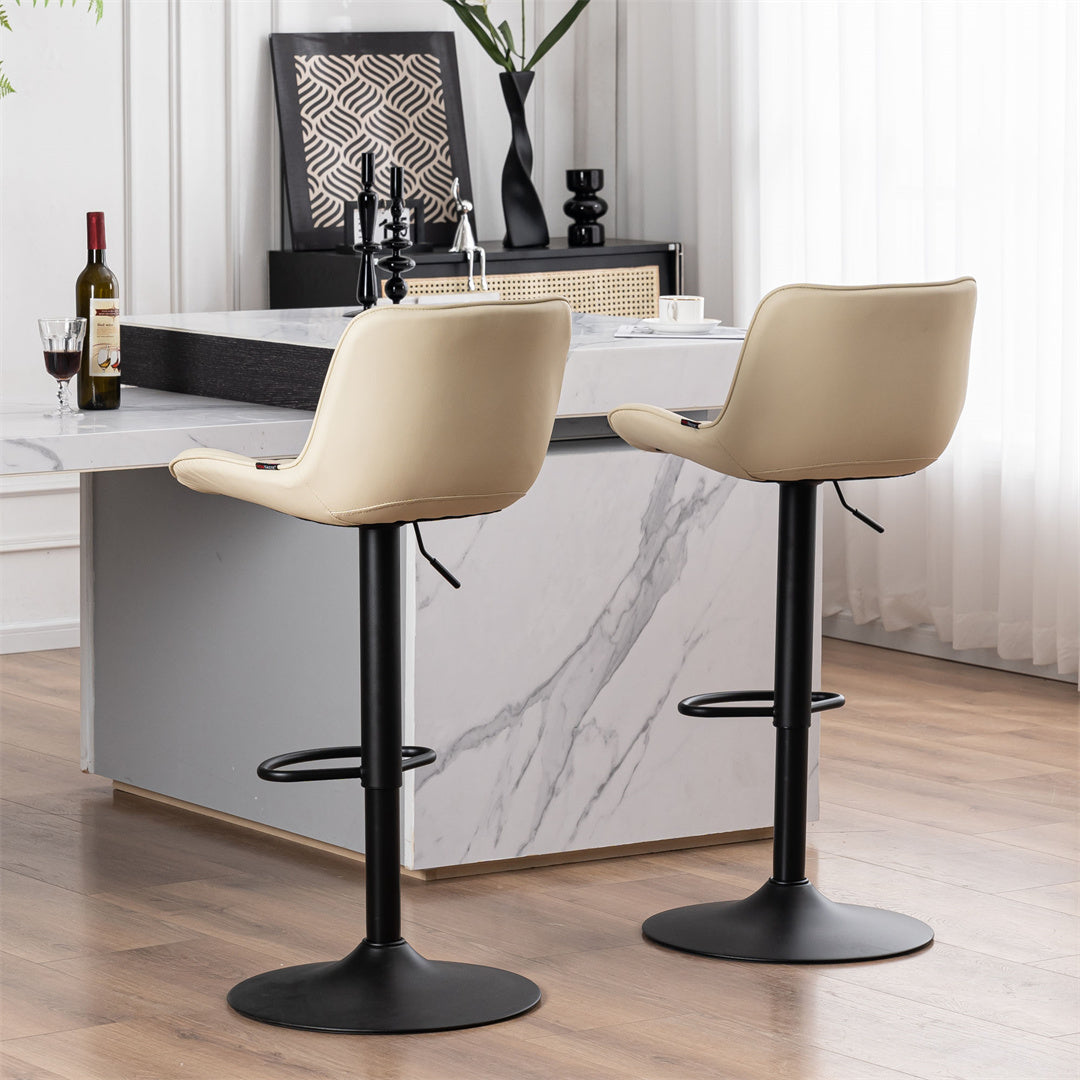 YOUNIKE Bar Stools with Back Set of 2