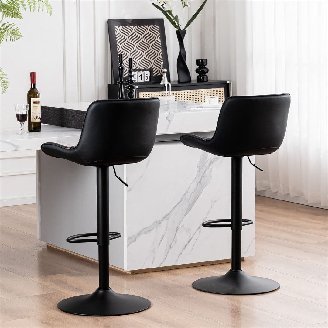 YOUNIKE Bar Stools with Back Set of 2