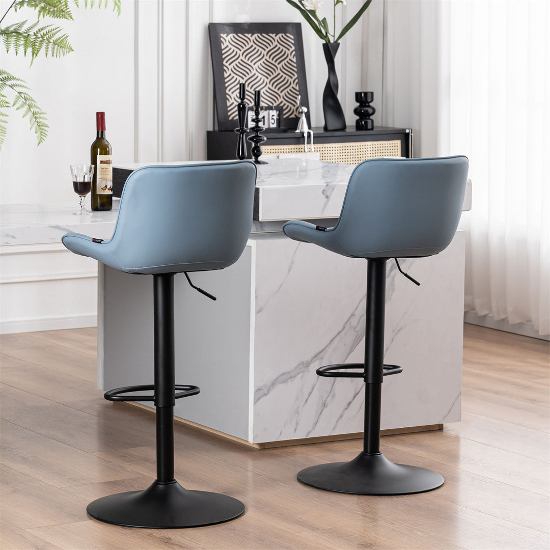 YOUNIKE Bar Stools with Back Set of 2