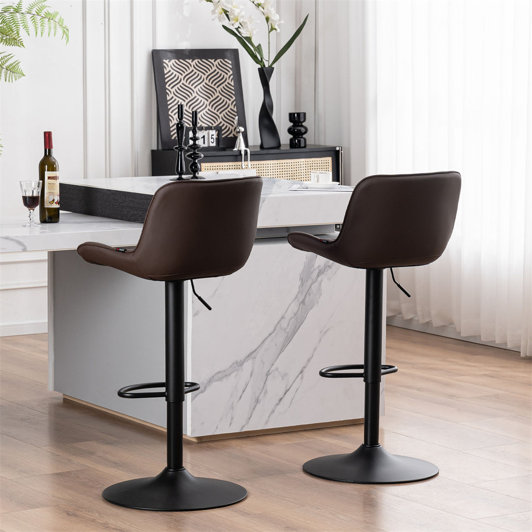 YOUNIKE Bar Stools with Back Set of 2