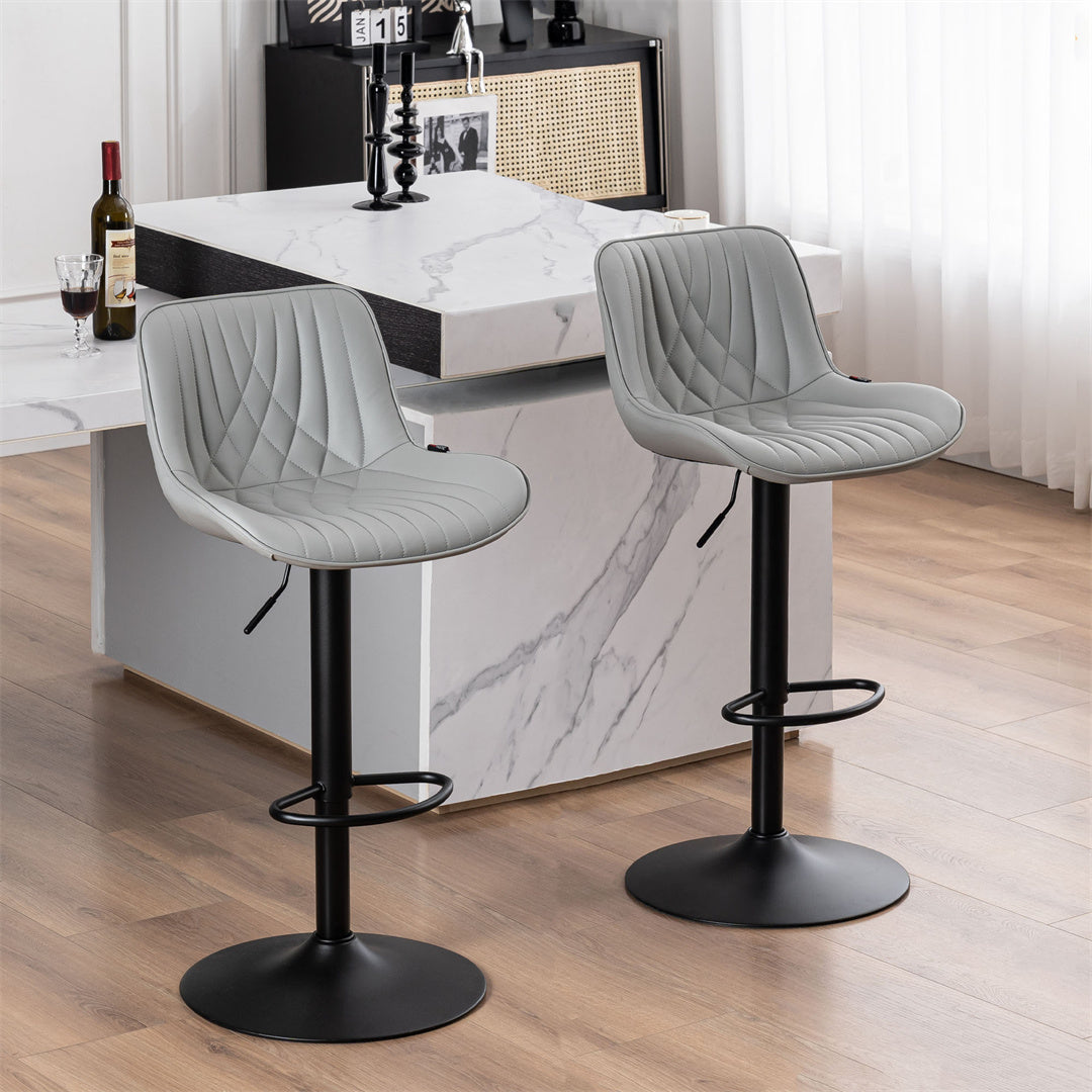 YOUNIKE Bar Stools with Back Set of 2