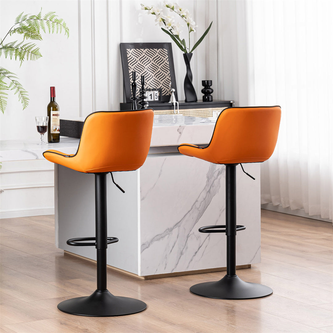 YOUNIKE Bar Stools with Back Set of 2