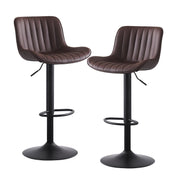 YOUNIKE Modern Swivel Bar Stools with Metal Base Set of 2