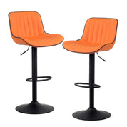 YOUNIKE Modern Swivel Bar Stools with Metal Base Set of 2