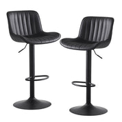 YOUNIKE Modern Swivel Bar Stools with Metal Base Set of 2