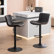 YOUNIKE Modern Bar Stools Adjustable Counter Height Swivel Stools