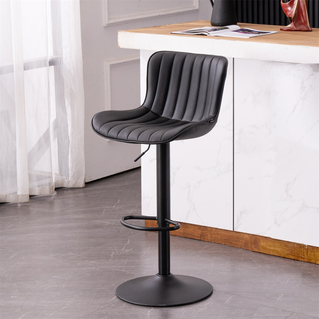 YOUNIKE Modern Bar Stools Adjustable Counter Height Swivel Stools