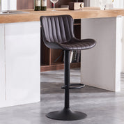 YOUNIKE Modern Bar Stools Adjustable Counter Height Swivel Stools