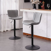 YOUNIKE Modern Bar Stools Adjustable Counter Height Swivel Stools