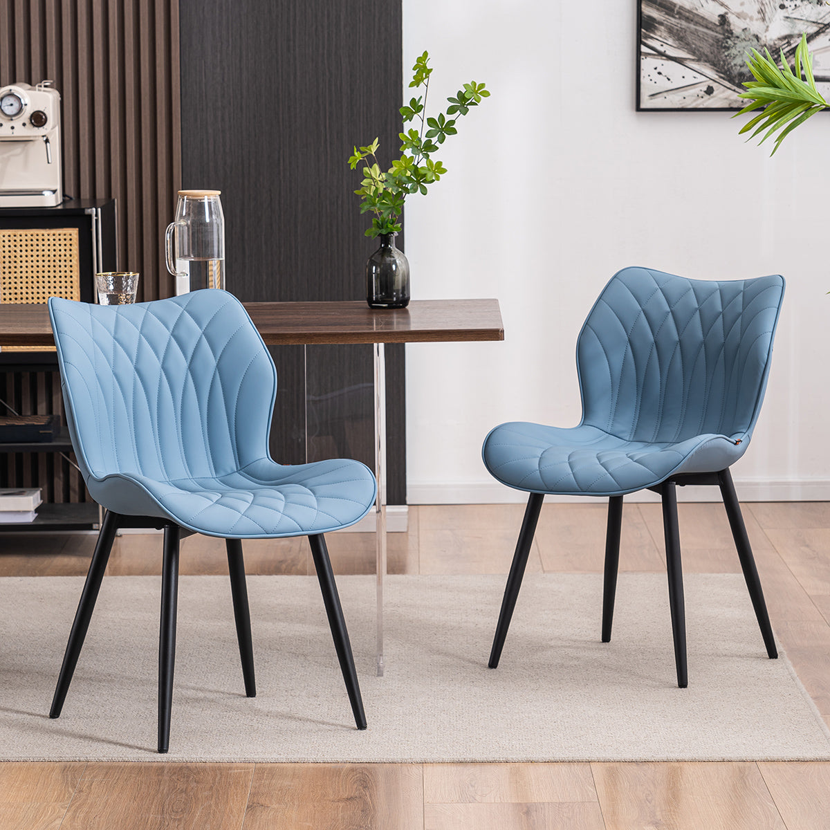 YOUNIKE Dining Chairs  PU Leather Living Room Chairs