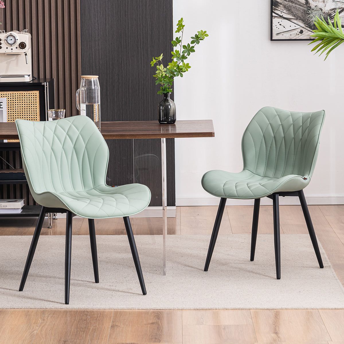 YOUNIKE Dining Chairs  PU Leather Living Room Chairs