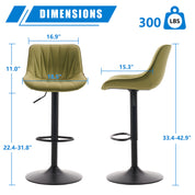 YOUNIKE Bar Stools Adjustable Swivel Bar Chairs