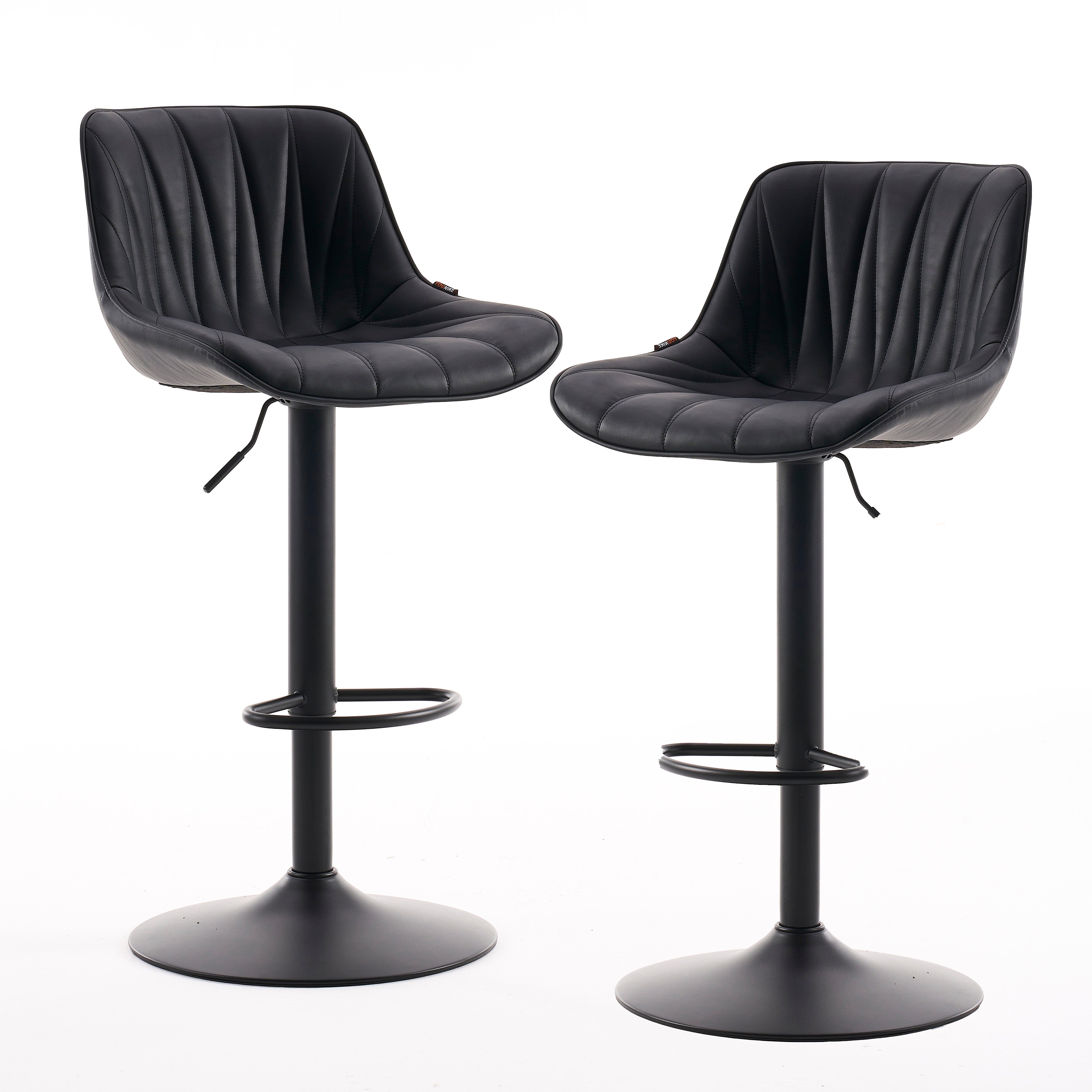 YOUNIKE Bar Stools Adjustable Swivel Bar Chairs