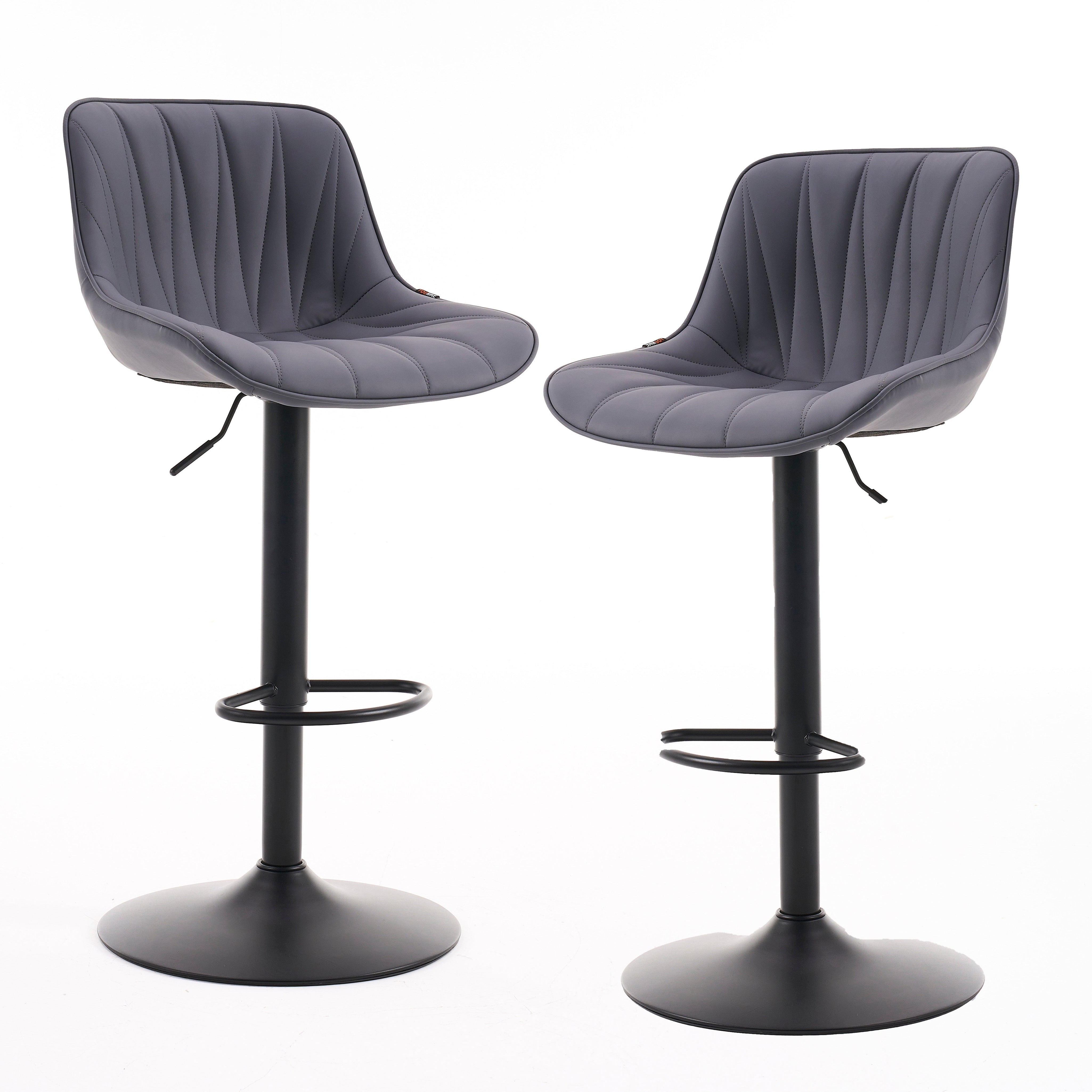 YOUNIKE Bar Stools Adjustable Swivel Bar Chairs