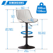 YOUNIKE Bar Stools Adjustable Swivel Bar Chairs