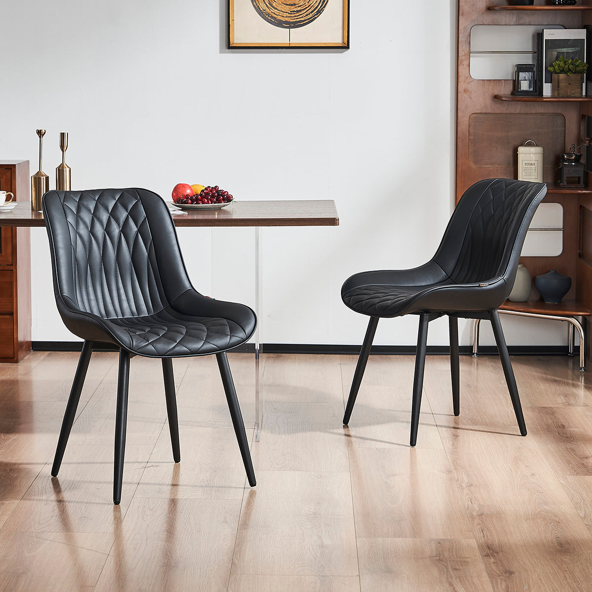 YOUNIKE Upholstered Dining Chairs Set of 2 Kitchen Chairs