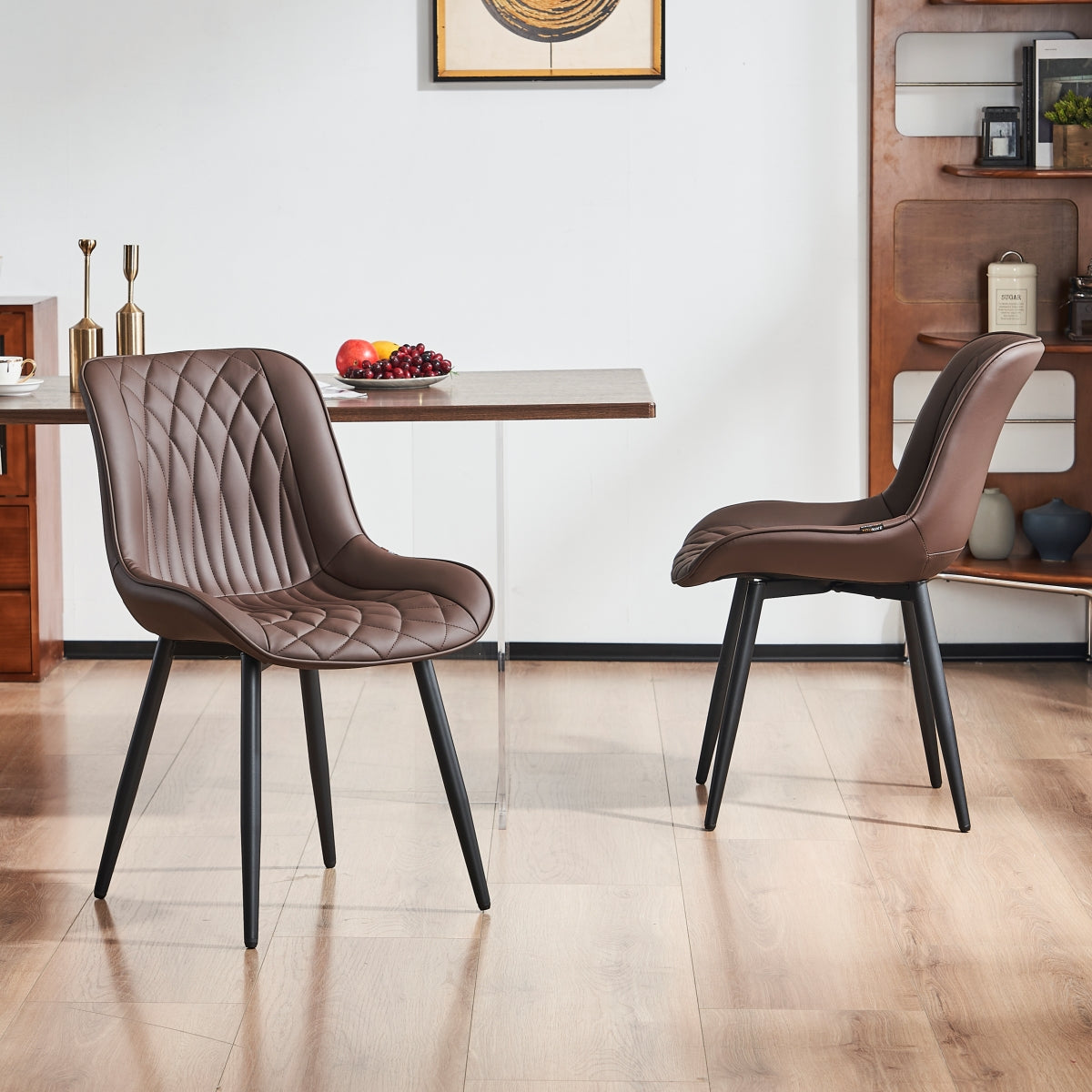 YOUNIKE Upholstered Dining Chairs Set of 2 Kitchen Chairs