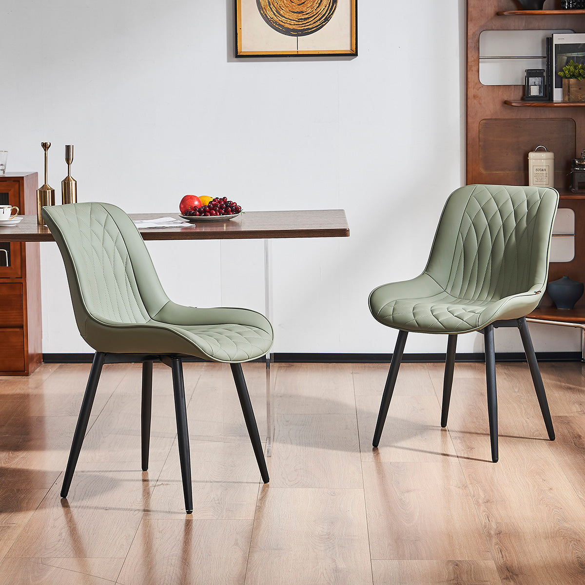 YOUNIKE Upholstered Dining Chairs Set of 2 Kitchen Chairs