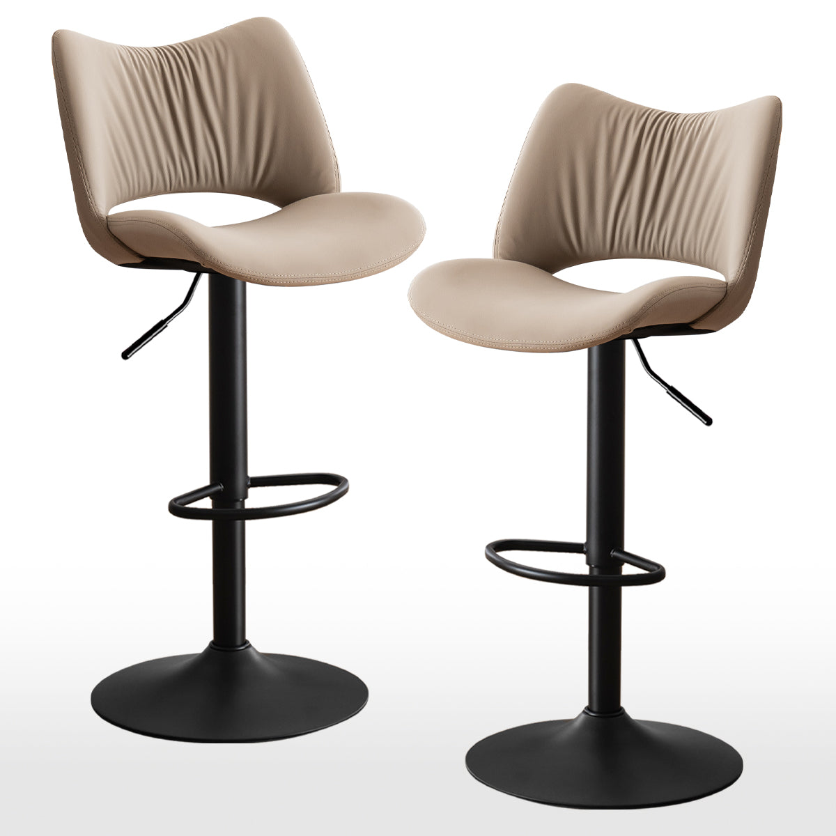 YOUNIKE Bar Stools Modern Counter Stools with Widened Back