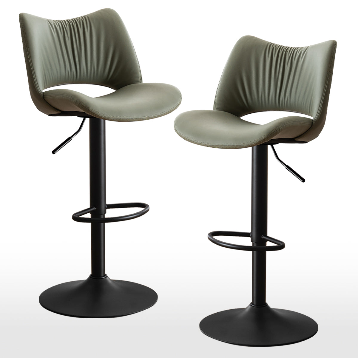 YOUNIKE Bar Stools Modern Counter Stools with Widened Back