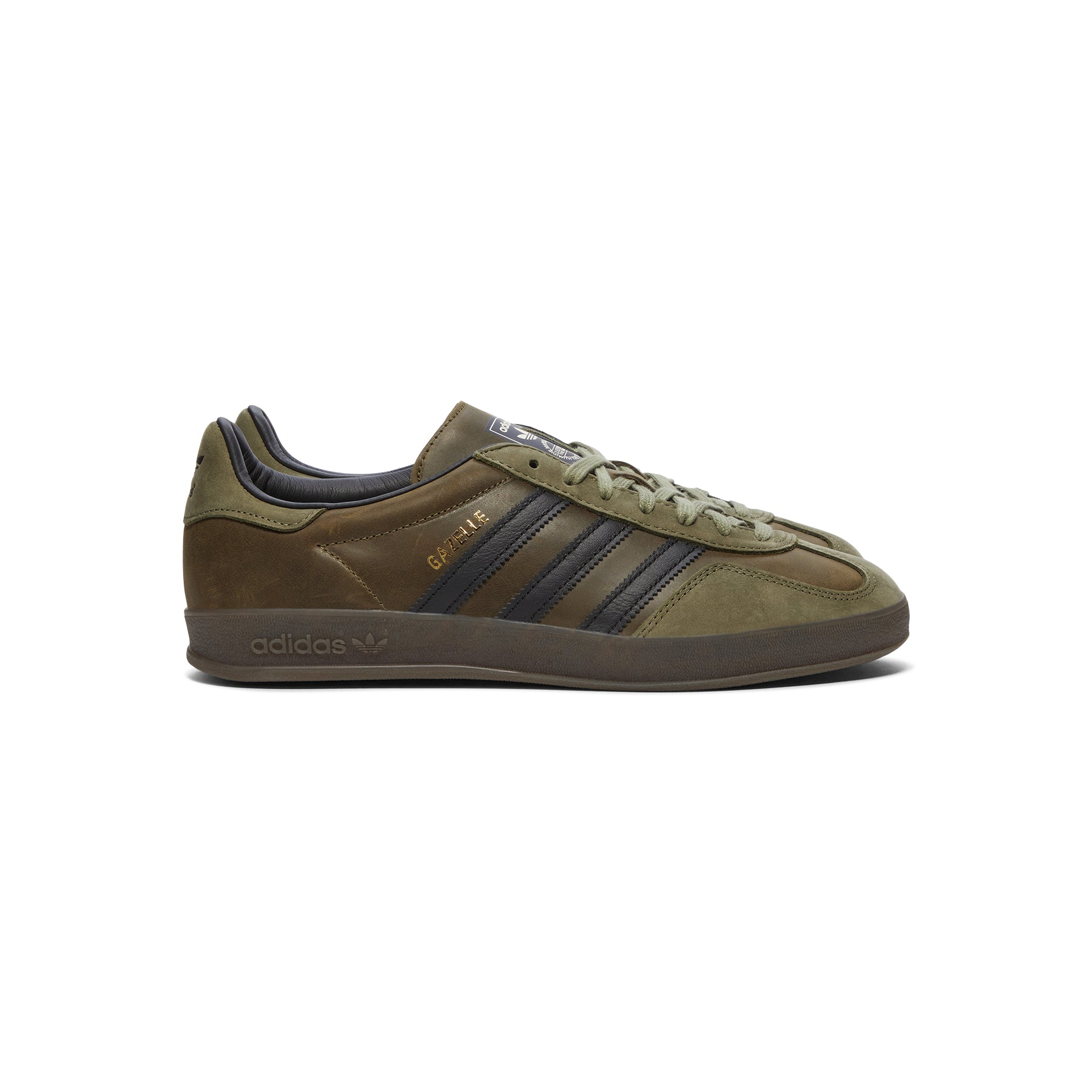 adidas Gazelle Indoor (Focus Olive/Core Black/Gum)