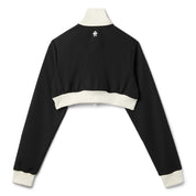 adidas by Avavav Cropped Track Top (Black)