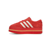 adidas Womens Gazelle Stack (Red/Cream White/Gold Metallic)