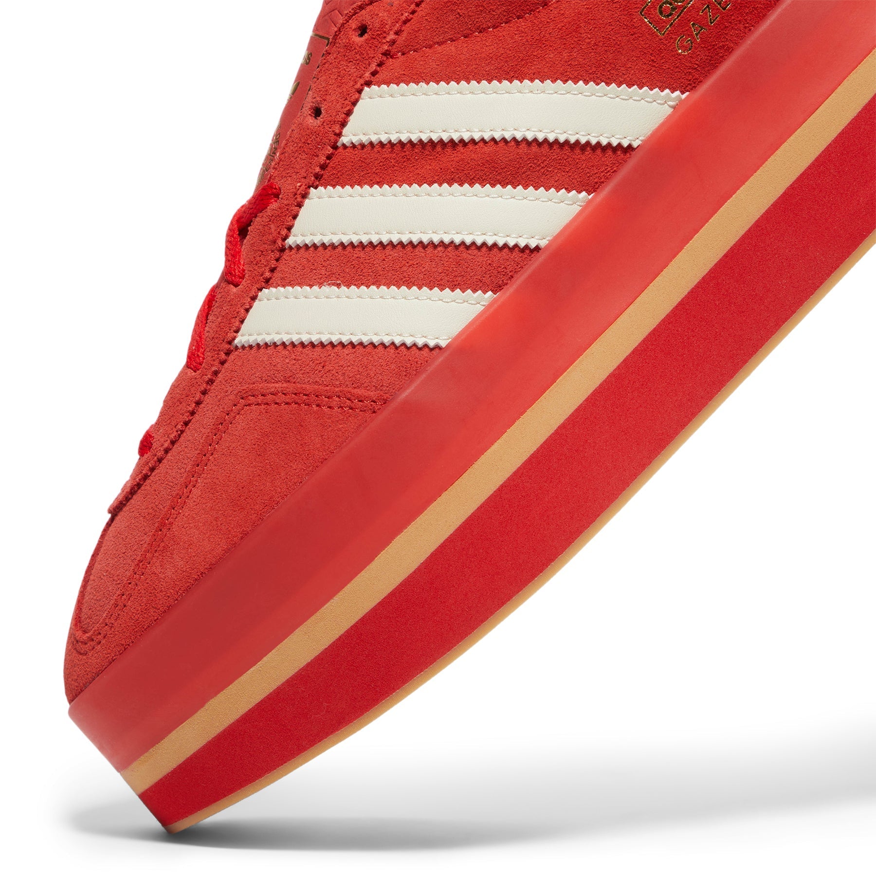 adidas Womens Gazelle Stack (Red/Cream White/Gold Metallic)