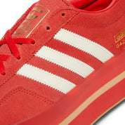 adidas Womens Gazelle Stack (Red/Cream White/Gold Metallic)