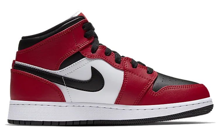 Air Jordan 1 Mid GS 'Chicago Black Toe' 554725-069