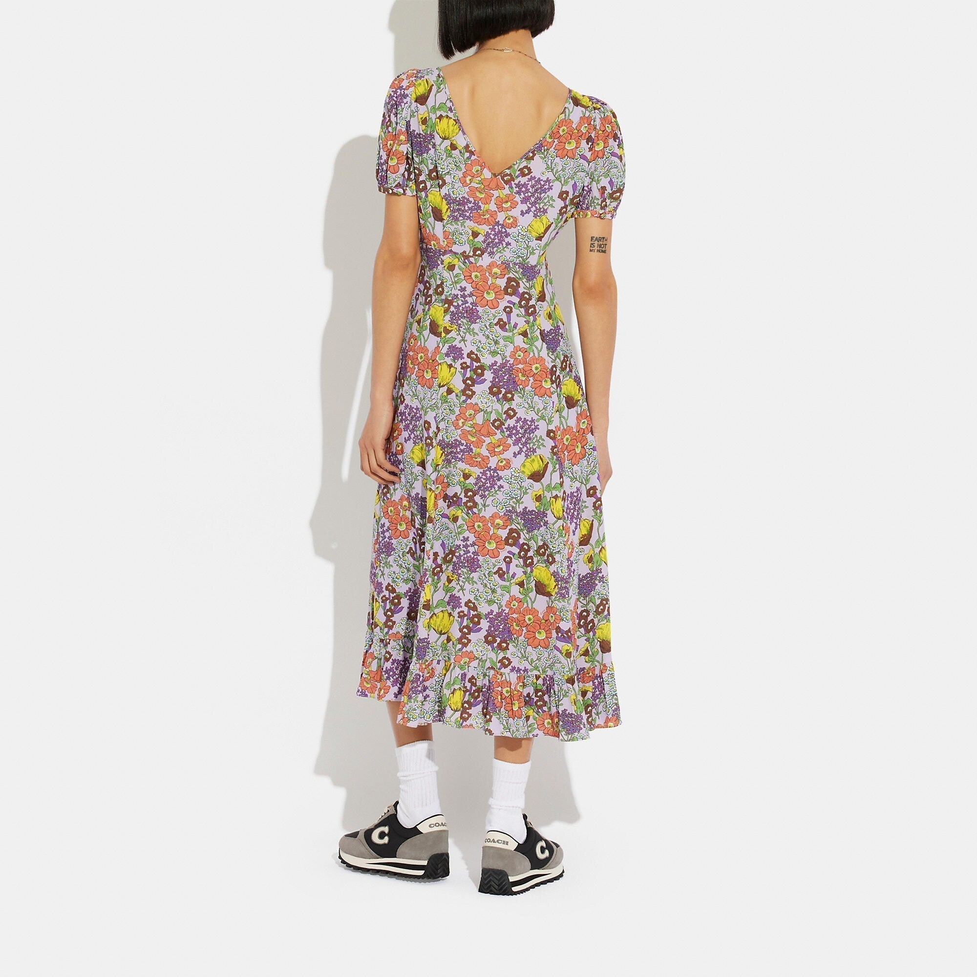 Coach Outlet Floral Midi Dress